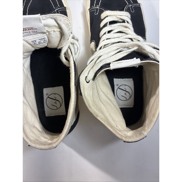 VANS Sk8-Hi Tapered Black And Gray Eco Theory Size 9.5 Men's Lace Up canvas - Picture 9 of 9